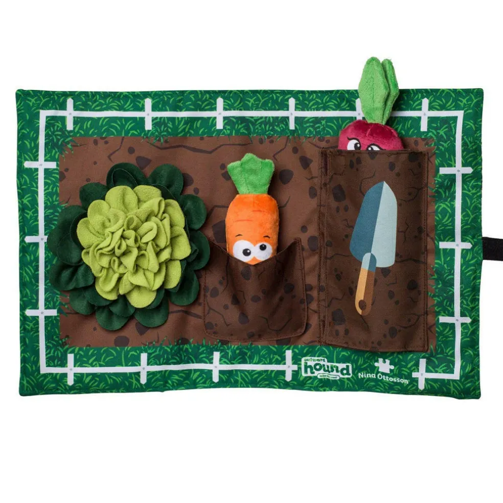Outward Hound Activity Matz Garden Game Plush Dog Puzzle Mat