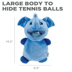 Outward Hound Ball Hogz Elephant Hide and Seek Dog Toy with Tennis Balls