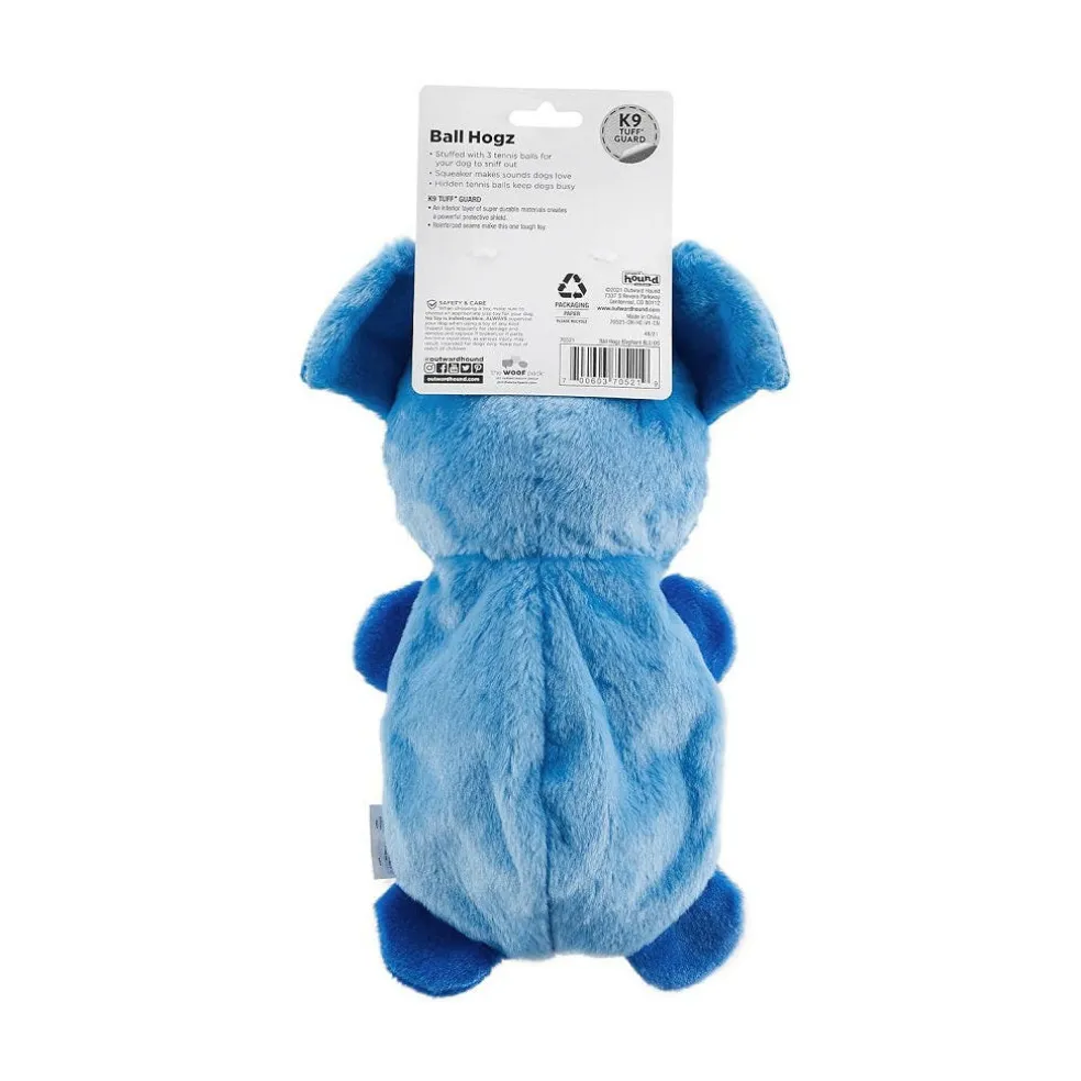 Outward Hound Ball Hogz Elephant Hide and Seek Dog Toy with Tennis Balls