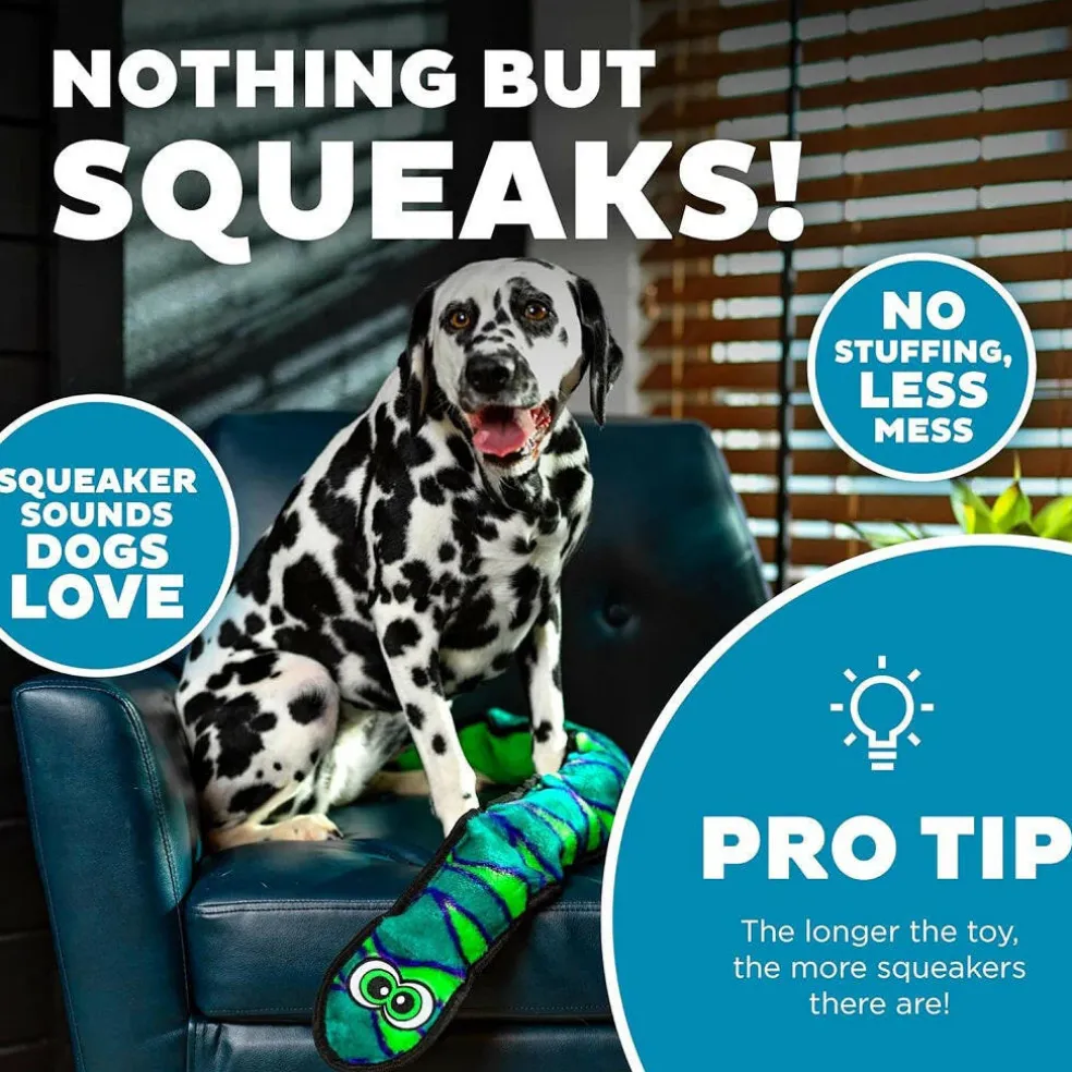 Outward Hound Invincible Durablez Snake 6 Squeaker Dog Toy, Extra Large