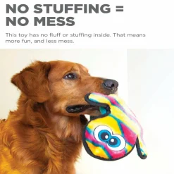 Outward Hound Invincible Gecko 2 Stuffingless Durable Squeaker Dog Toy, Medium