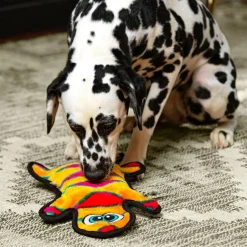Outward Hound Invincible Gecko 4 Stuffingless Durable Squeaker Dog Toy, Large