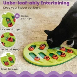 Outward Hound Nina Ottosson Buggin' Out Puzzle & Play Interactive Treat Puzzle For Cats
