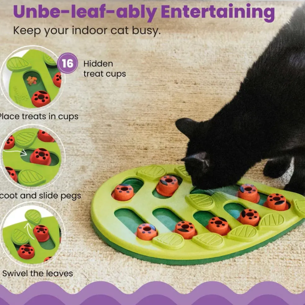 Outward Hound Nina Ottosson Buggin' Out Puzzle & Play Interactive Treat Puzzle For Cats
