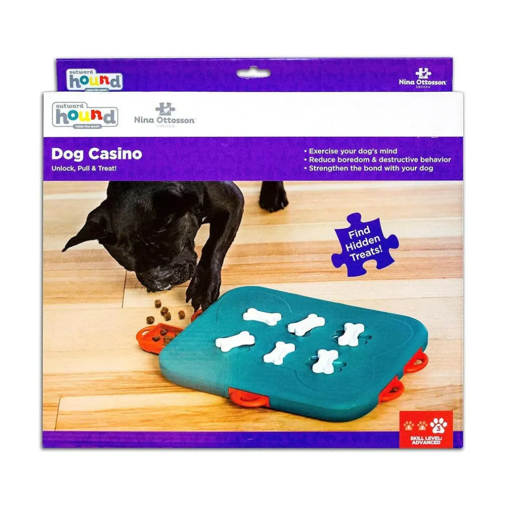 Outward Hound Nina Ottosson Casino Interactive Treat Puzzle Dog Toy Advanced