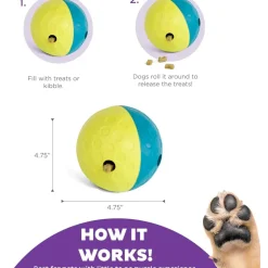 Outward Hound Nina Ottosson Treat Tumble Toy For Dogs - Small (Blue & Yellow)
