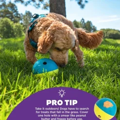 Outward Hound Nina Ottosson Treat Tumble Toy For Dogs - Small (Blue & Yellow)