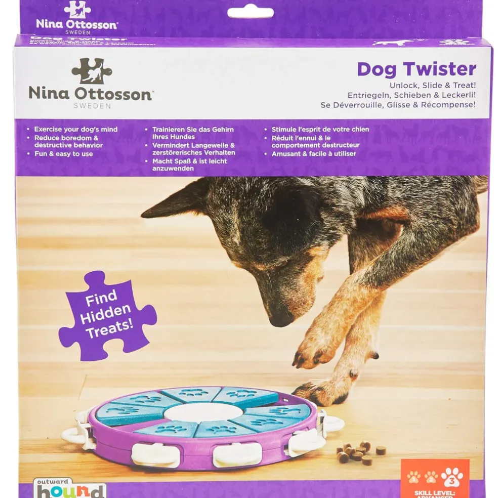 Outward Hound Nina Ottosson Twister Interactive Puzzle Toy For Dogs