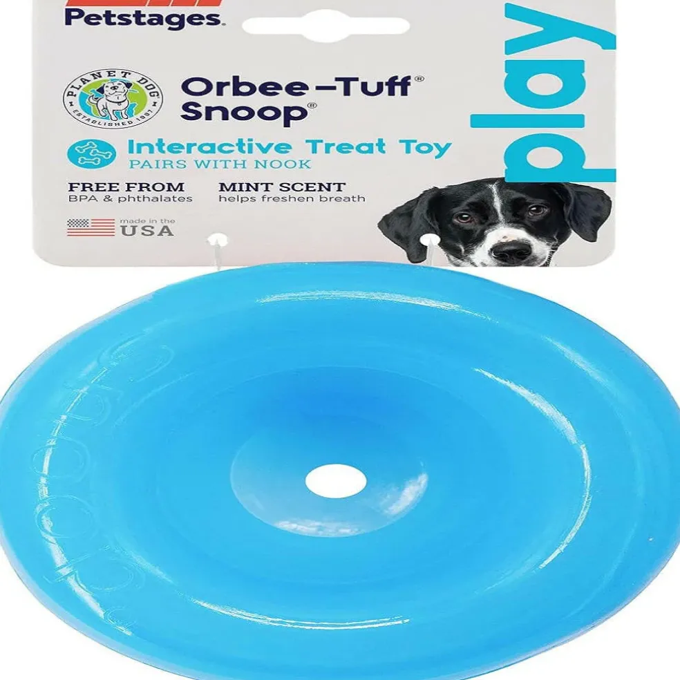 Outward Hound Planet Dog Orbee Snoop Interactive Treat Dispensing Toy Blue (Large)