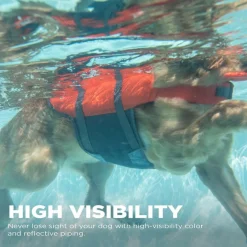 Outward Hound PupSaver Ripstop Life Jacket Orange for Dogs