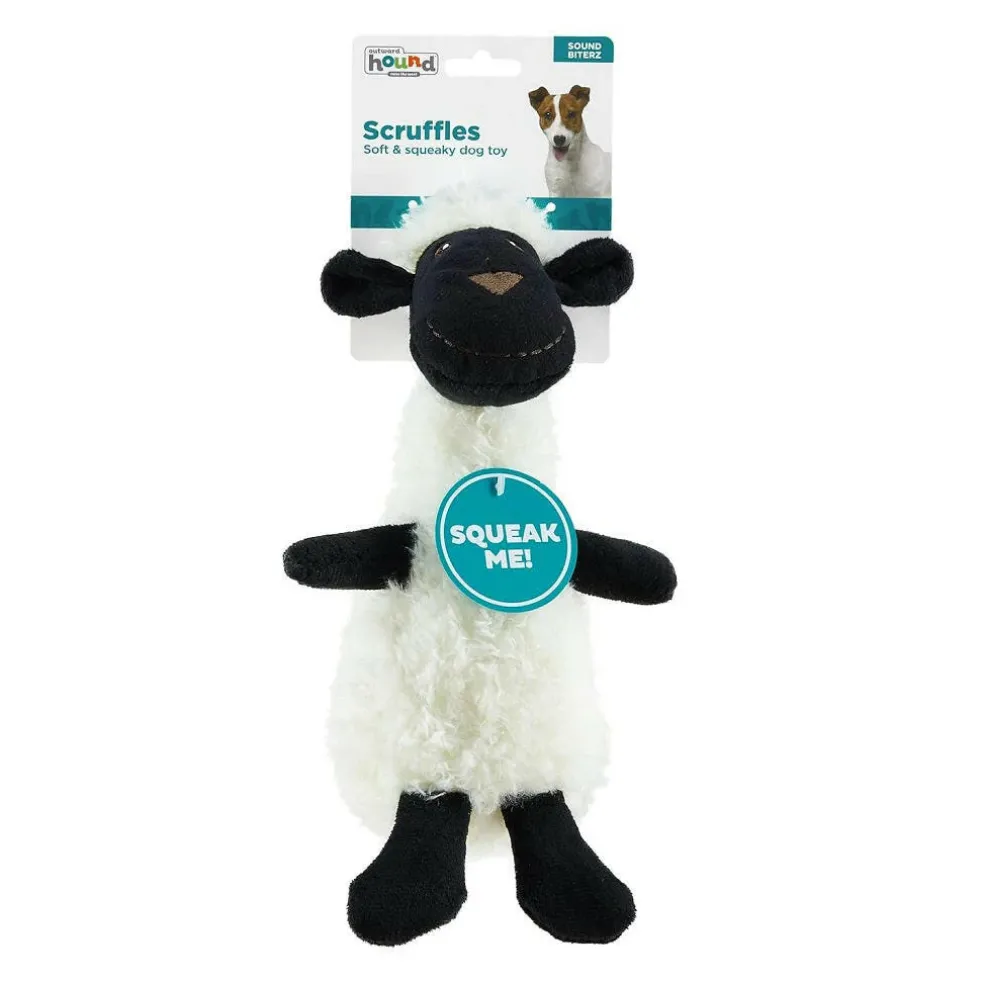Outward Hound Scruffles Lamb Plush Squeaky Toy For Dog