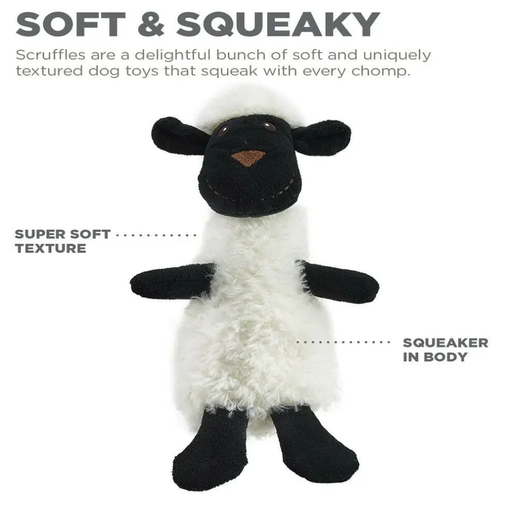 Outward Hound Scruffles Lamb Plush Squeaky Toy For Dog