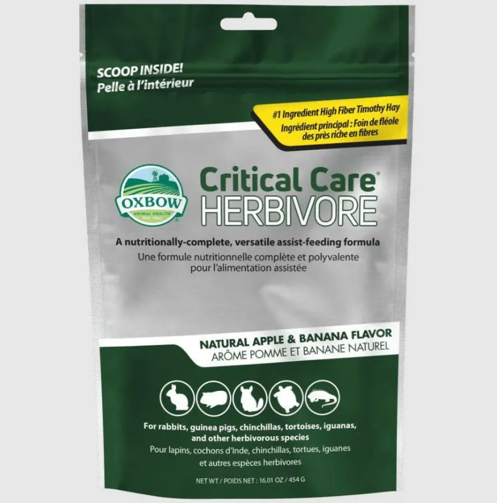 Oxbow Animal Health Critical Care Herbivore Apple/Banana Flavor