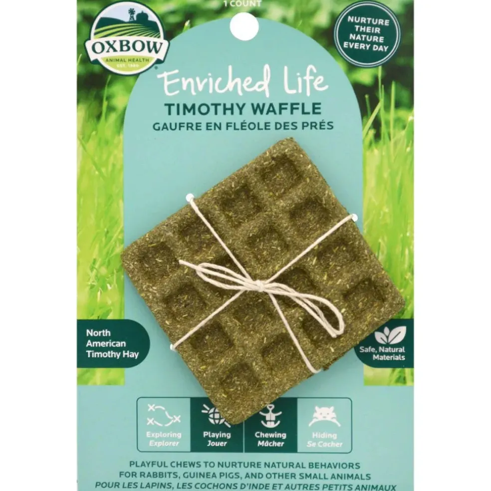 Oxbow Animal Health Enriched Life Timothy Waffle Small Animal Chew Toy
