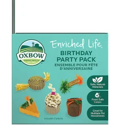 Oxbow Animal Health Enriched Life Birthday Party Pack Small Animal Chew Toys