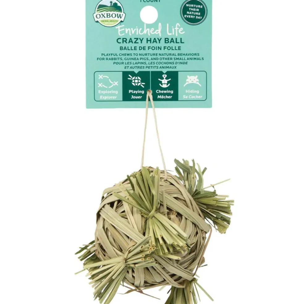 Oxbow Animal Health Enriched Life Crazy Hay Ball Small Animal Toy