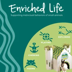 Oxbow Animal Health Enriched Life Hide Box Hanger Small Animal Chew Toy
