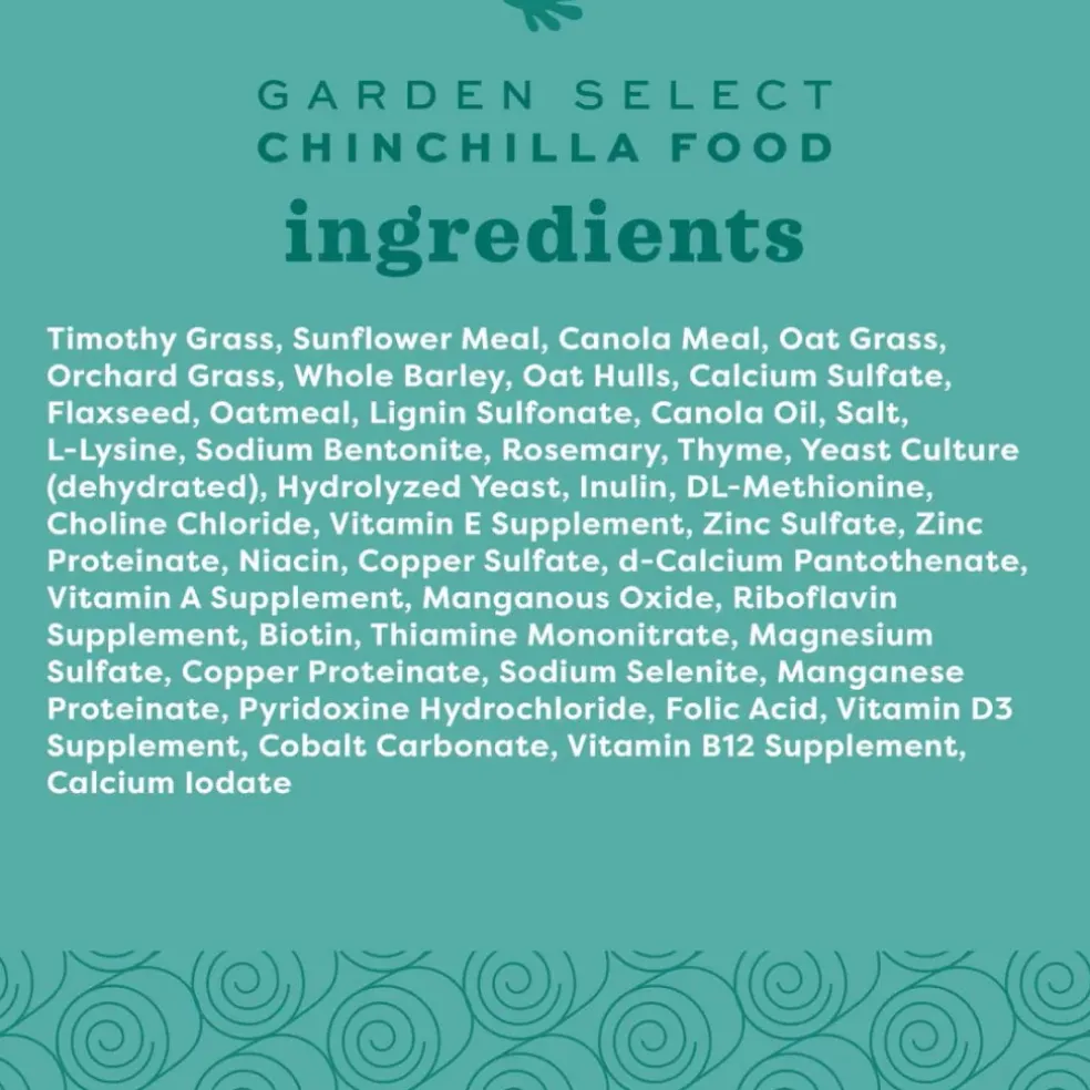 Oxbow Animal Health Garden Select Chinchilla Food