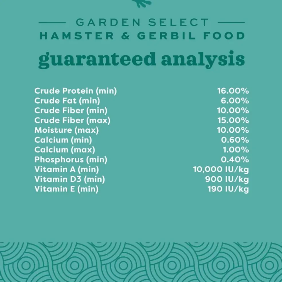 Oxbow Animal Health Garden Select Hamster & Gerbil Food