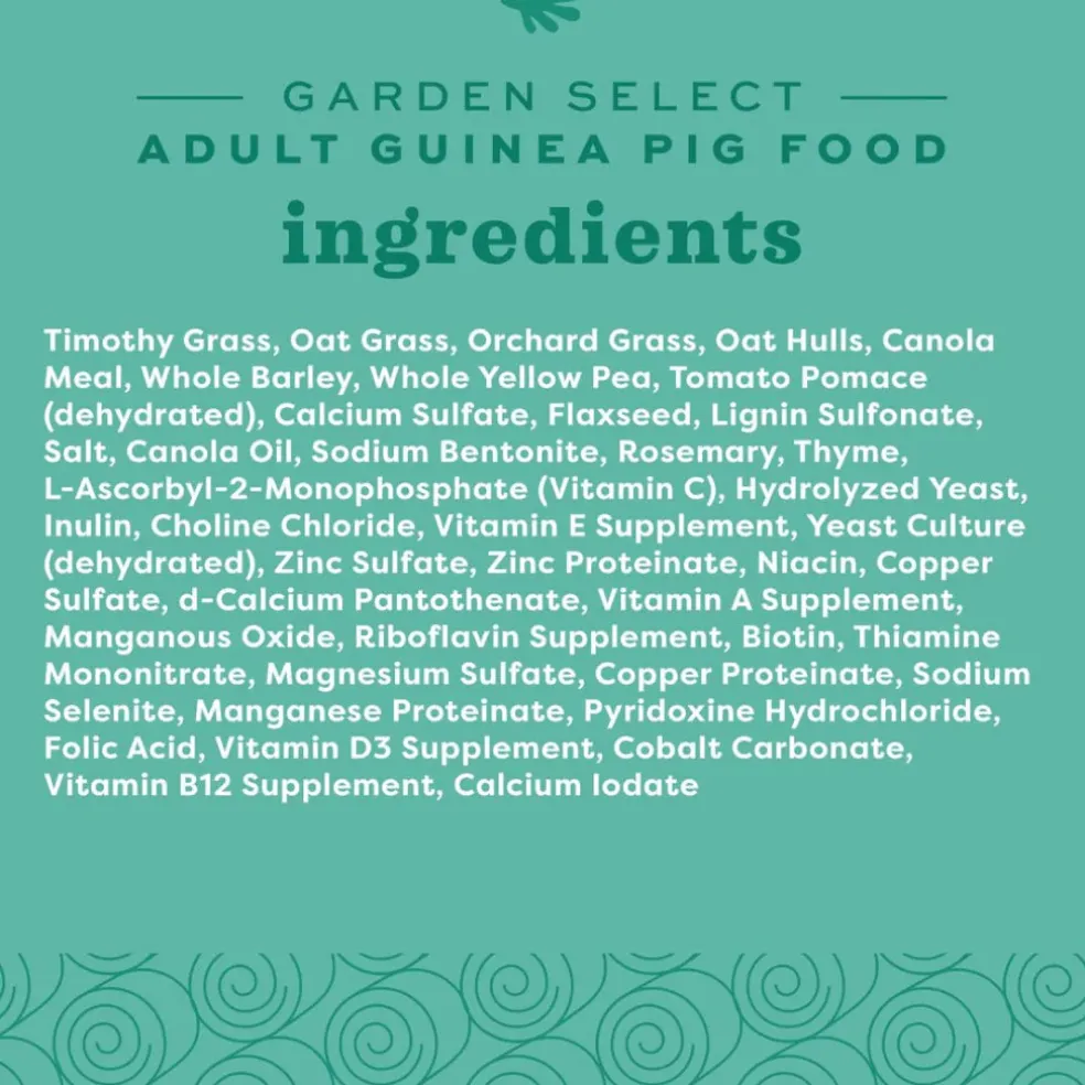 Oxbow Animal Health Garden Select Adult Guinea Pig Food