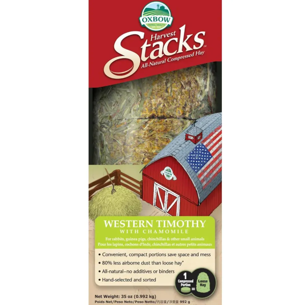 Oxbow Animal Health Harvest Stacks Western Timothy With Chamomile (35 oz)