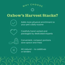 Oxbow Animal Health Harvest Stacks Western Timothy Hay with Carrots (35 oz)