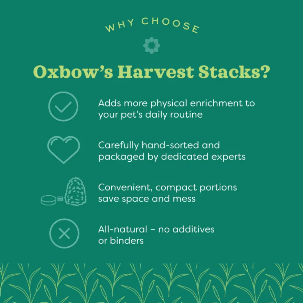 Oxbow Animal Health Harvest Stacks Western Timothy Hay with Carrots (35 oz)