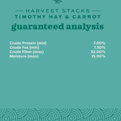 Oxbow Animal Health Harvest Stacks Western Timothy Hay with Carrots (35 oz)