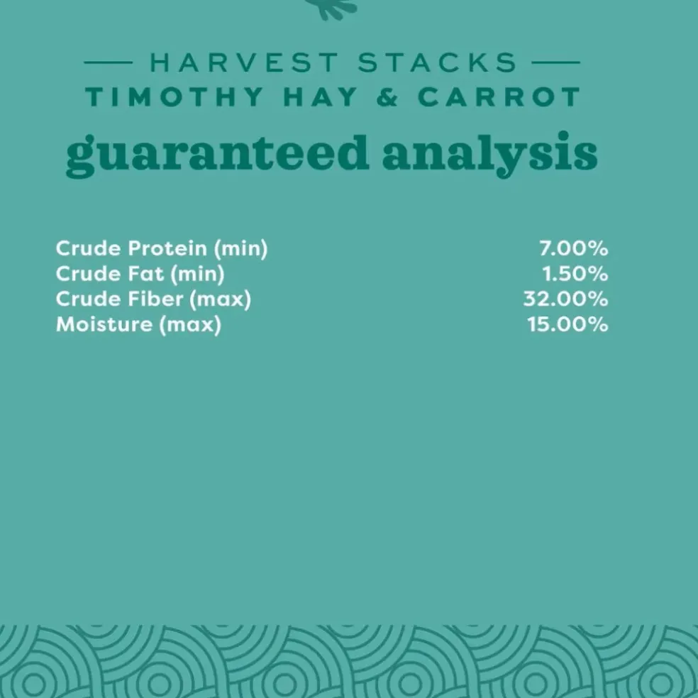 Oxbow Animal Health Harvest Stacks Western Timothy Hay with Carrots (35 oz)