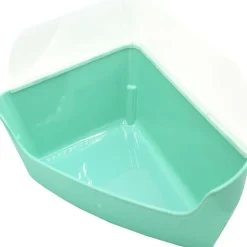 Oxbow Enriched Life Corner Litter Pan with Removable Shield For Small Animals