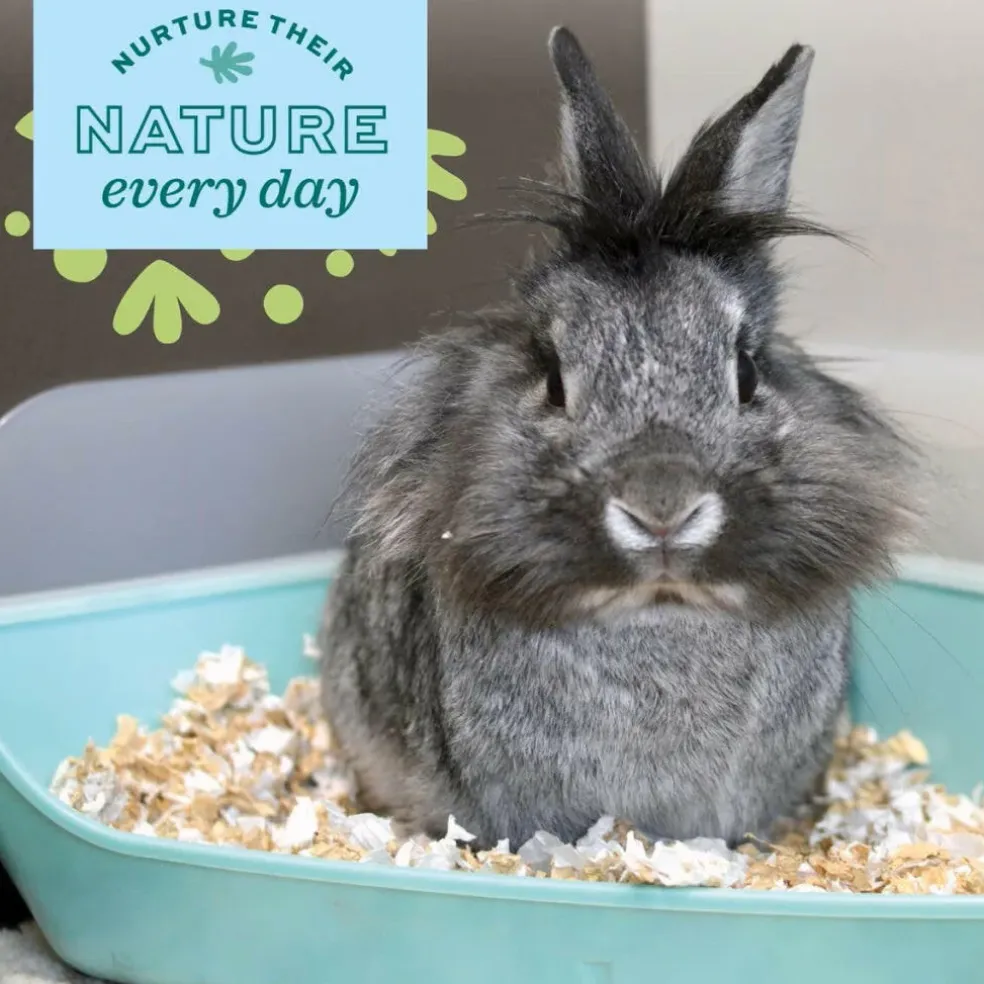 Oxbow Enriched Life Rectangle Litter Pan with Removable Shield For Small Animals