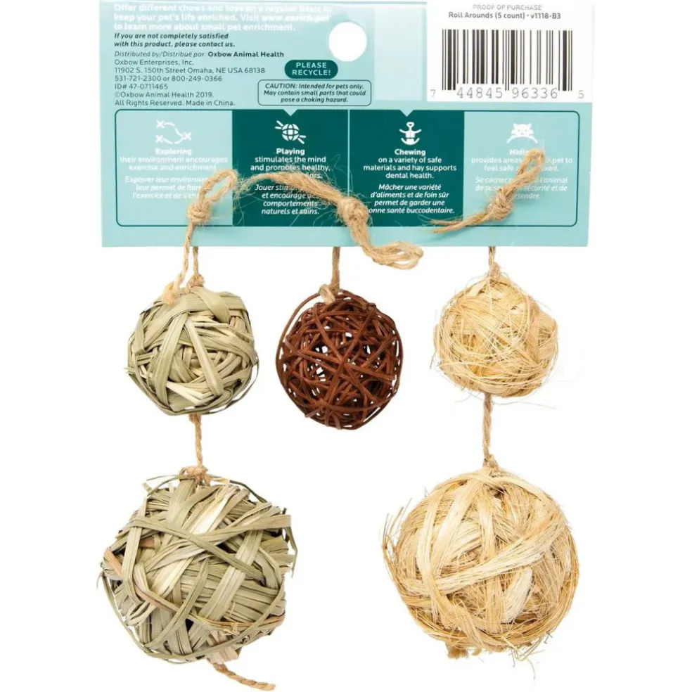 Oxbow Enriched Life Roll Arounds Small Animal Toys
