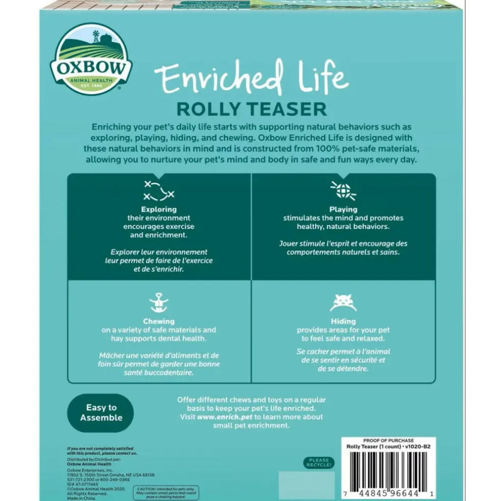 Oxbow Enriched Life Rolly Teaser Toy For Small Animals