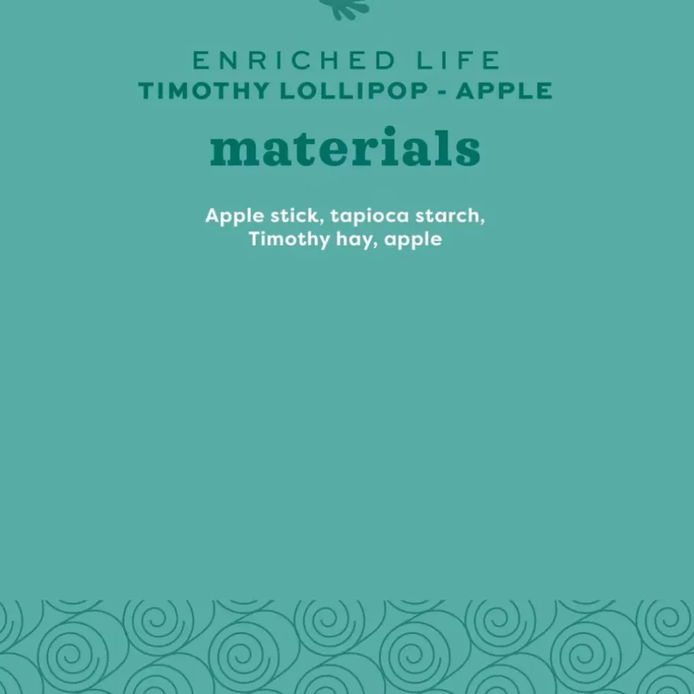 Oxbow Enriched Life Timothy Apple Lollipop Small Animal Chew