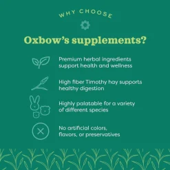 Oxbow Natural Science Skin & Coat Supplement For Small Animals (60 ct)