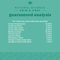 Oxbow Natural Science Skin & Coat Supplement For Small Animals (60 ct)