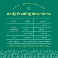 Oxbow Natural Science Skin & Coat Supplement For Small Animals (60 ct)