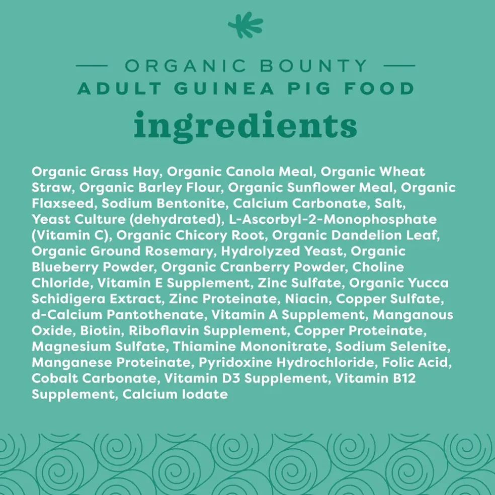 Oxbow Organic Bounty Adult Guinea Pig Food (3 lb)