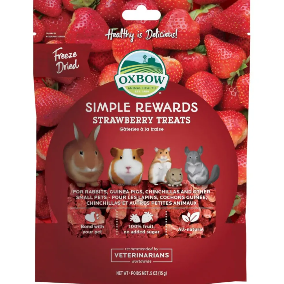 Oxbow Simple Rewards Freeze Dried Strawberry Small Animal Treats (0.5 oz)