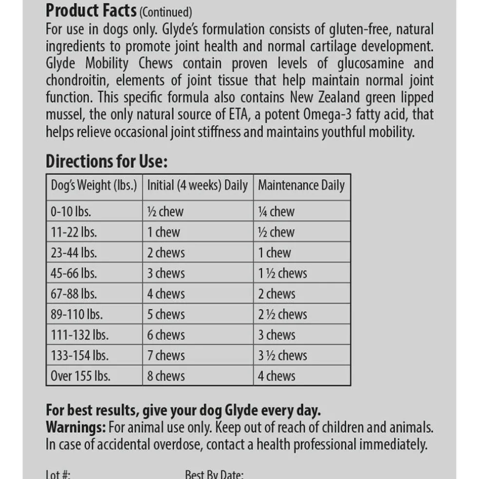 Parnell Glyde Mobility Chews for Dogs