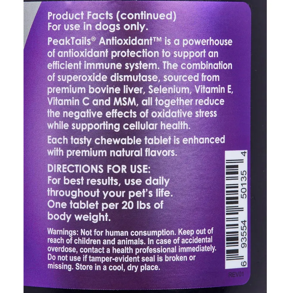 PeakTails Immune Support Antioxidant Chewable Tablets for Dogs