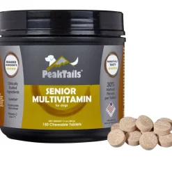 PeakTails Senior MultiVitamin Chewable Tablets for Dogs