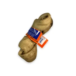 Peanut Butter Knotted Rawhide Bone - 4-5"