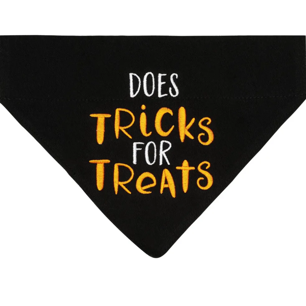 Pearhead Trick or Treat Dog Halloween Bandana, Small/Medium