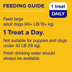 Pedigree Dentastix Dual Flavored Bacon & Chicken Flavored Large Dental Dog Treats, 32 Count