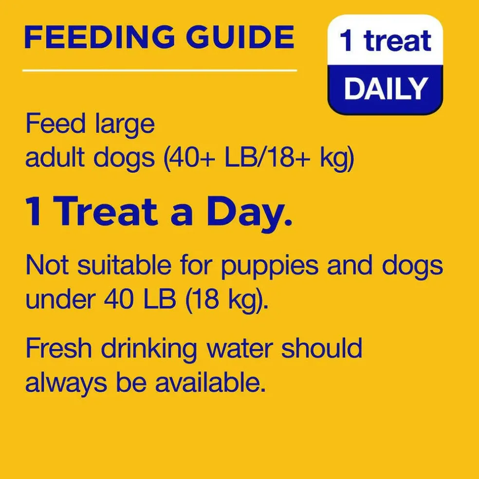 Pedigree Dentastix Fresh Mint Flavored Large Dental Dog Treats, 28 Count