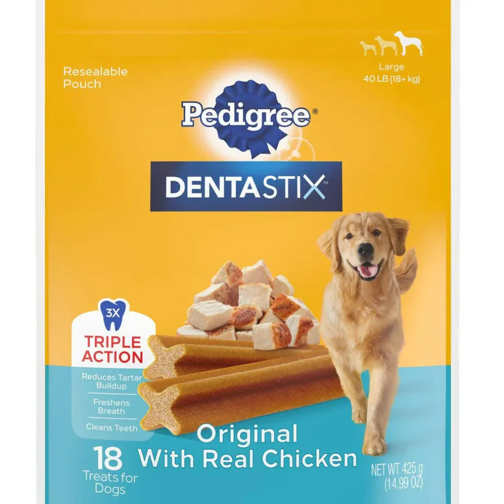 Pedigree Dentastix Large Original Chicken Flavor Dental Dog Treats