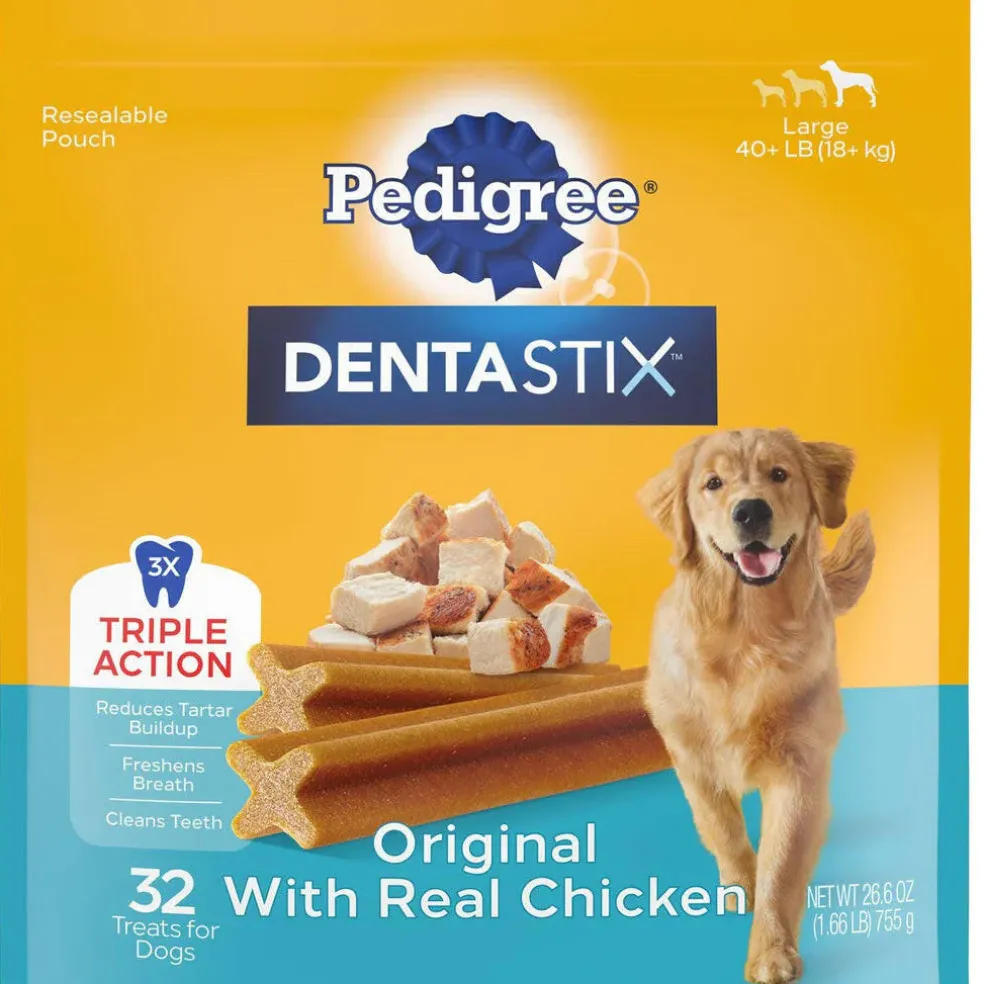 Pedigree Dentastix Large Original Chicken Flavor Dental Dog Treats