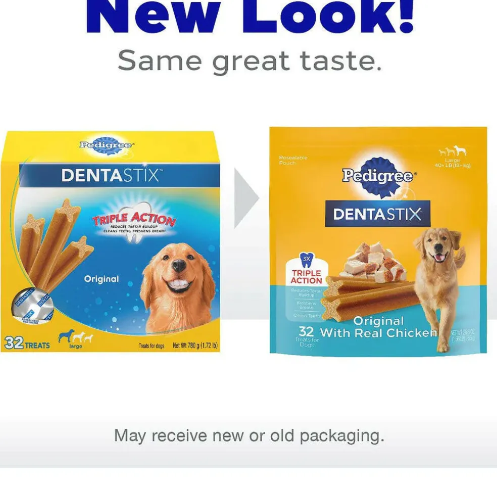 Pedigree Dentastix Large Original Chicken Flavor Dental Dog Treats