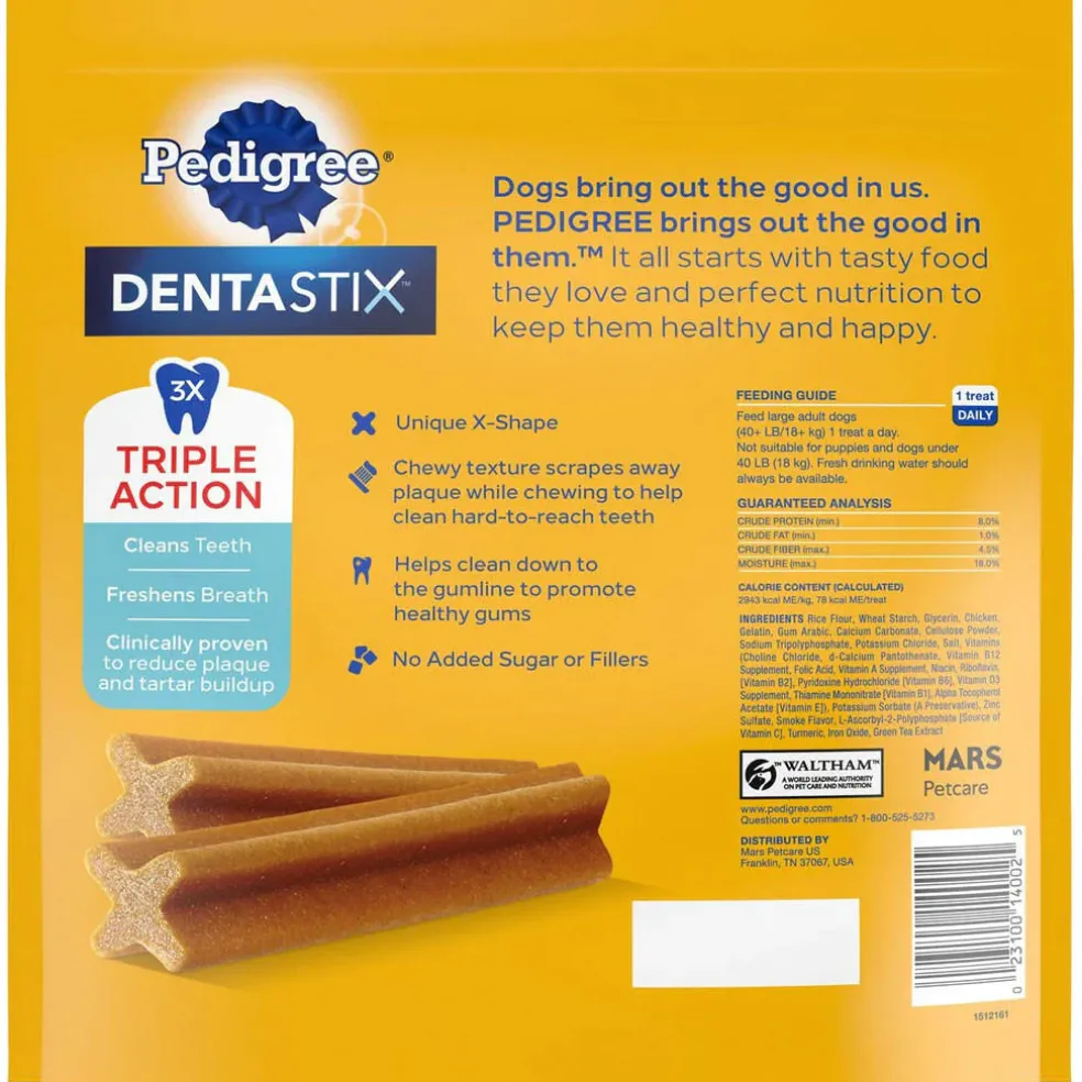 Pedigree Dentastix Large Original Chicken Flavor Dental Dog Treats